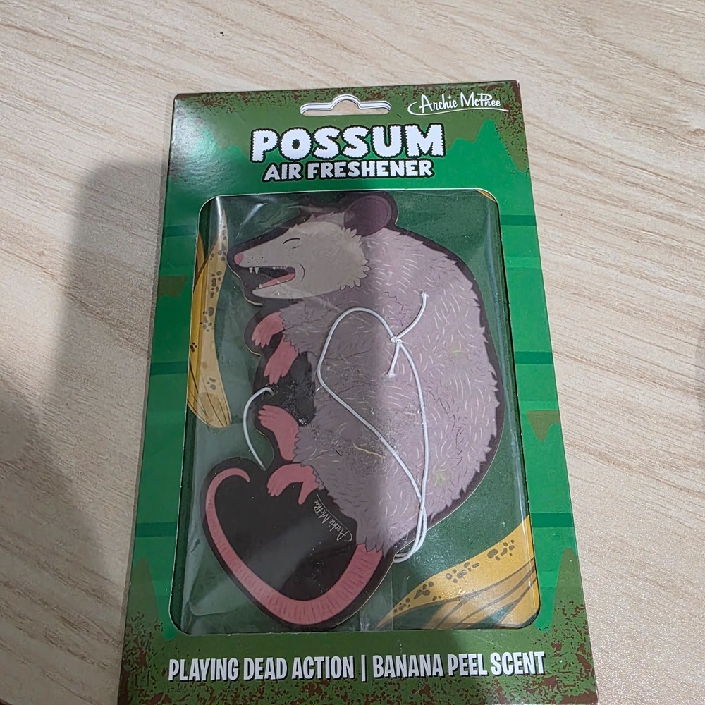 Archie‎ McPhee Opossum Air Freshener-NEW